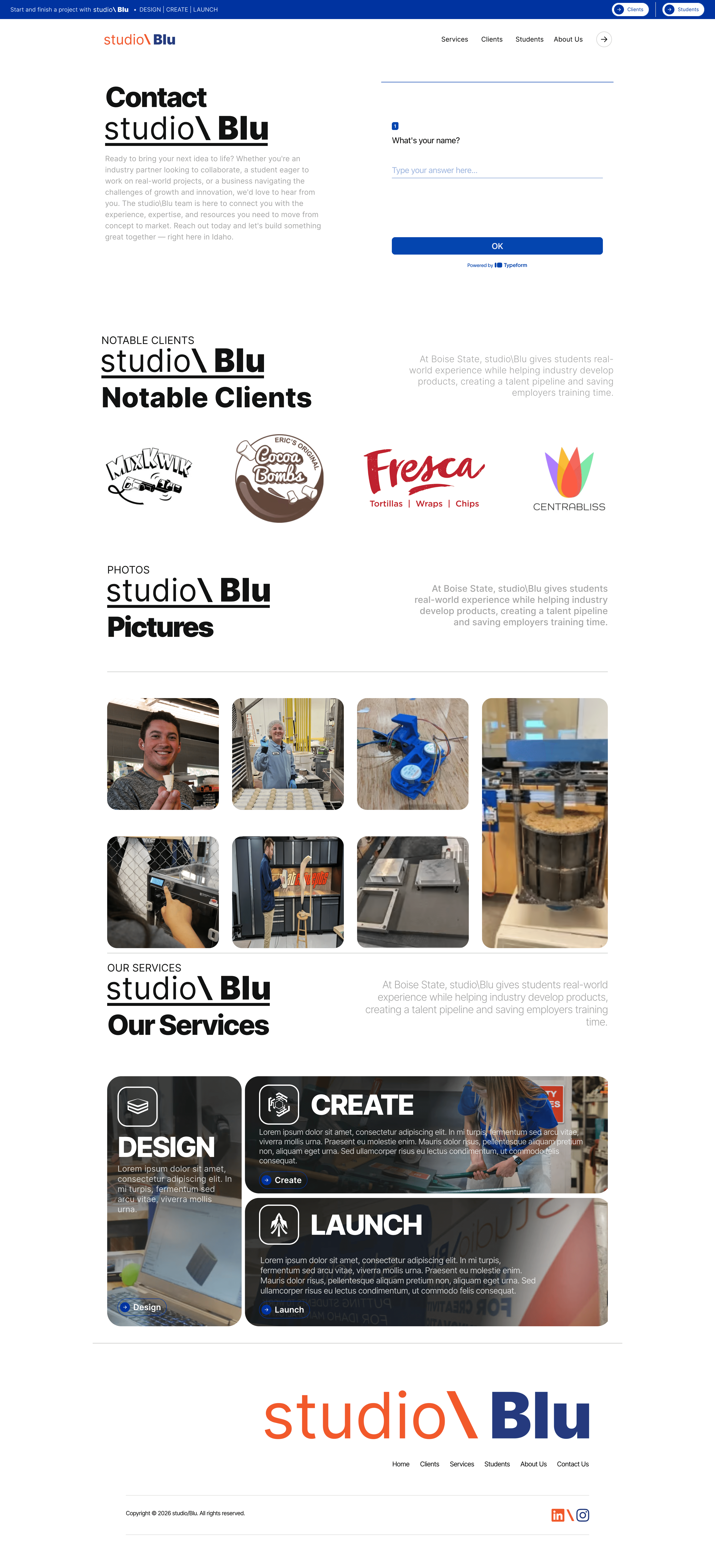 studio/Blu Redesign