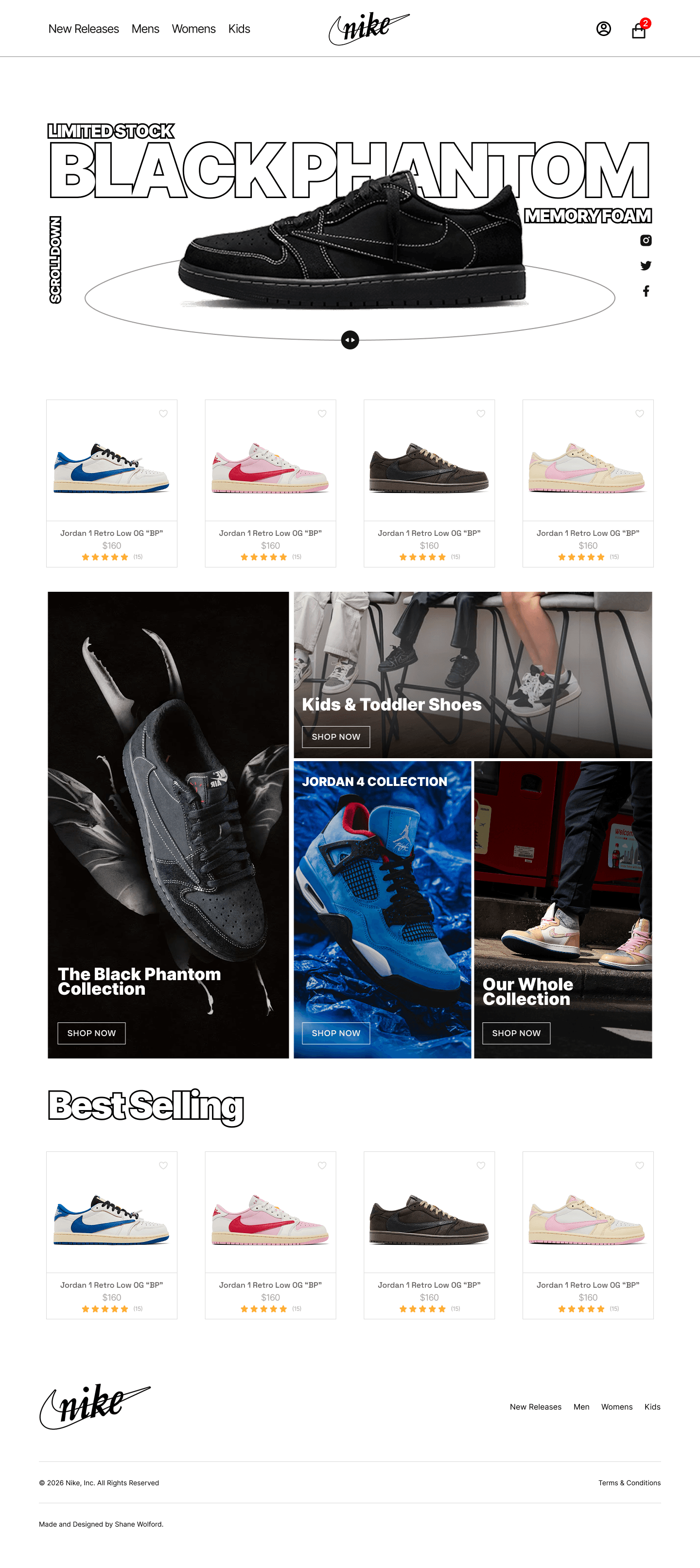 Nike Front-page Redesign