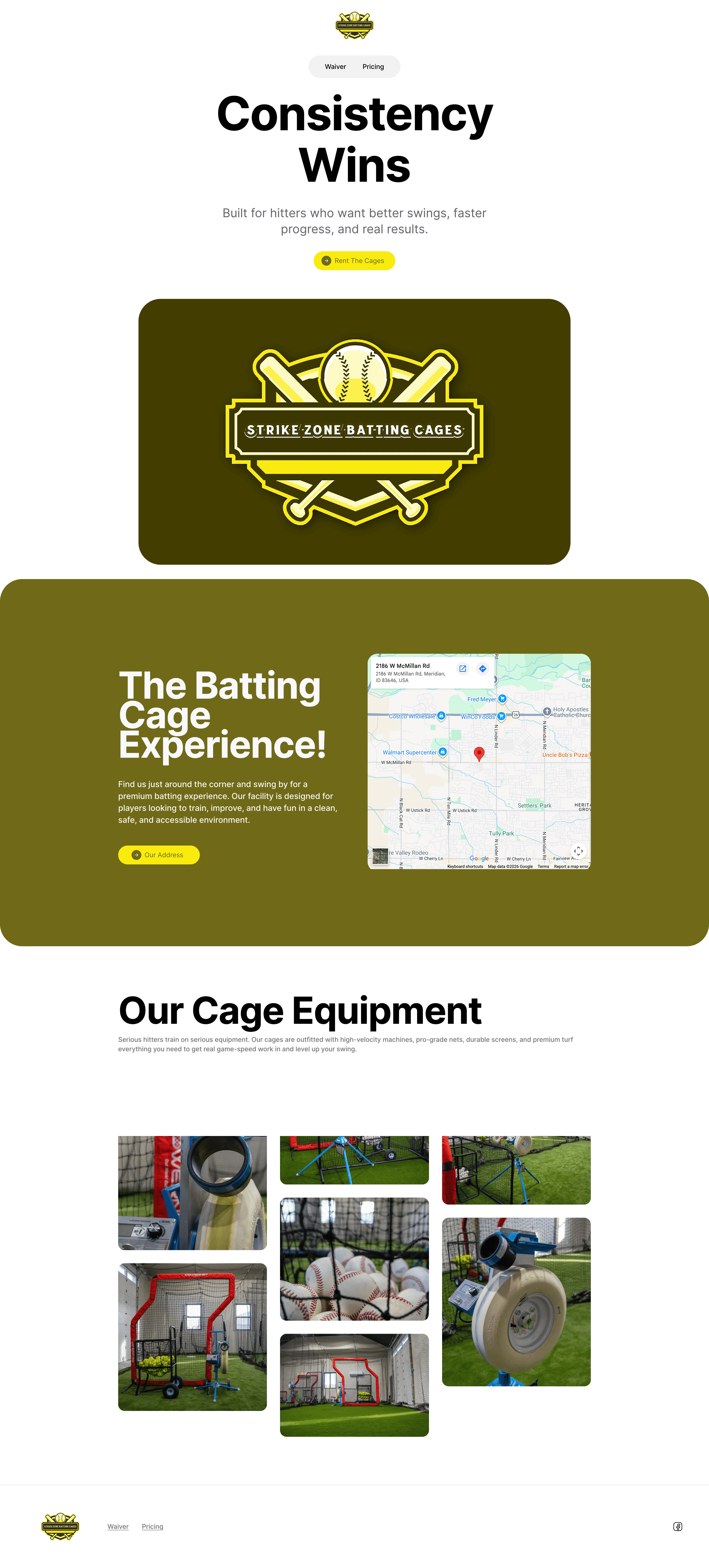 Strikezone Battingcages website